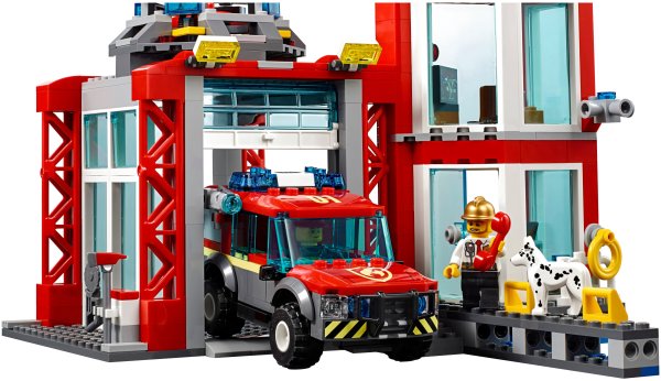 LEGO City Fire пожарное депо 60215