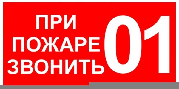 При пожаре звонить 01