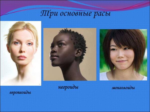 Представители разных рас