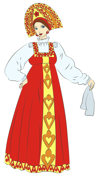 Русский народный костюм рисунок