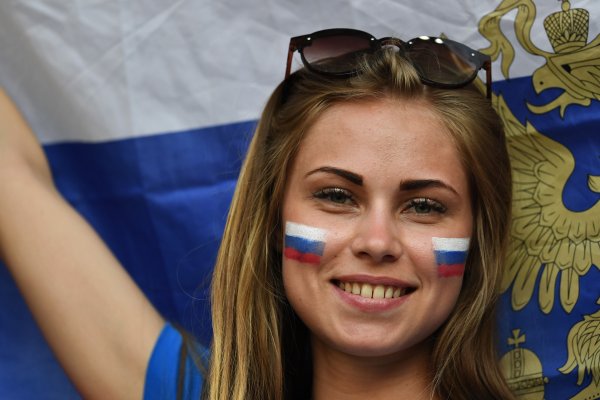 Болельщицы сборной Уругвая