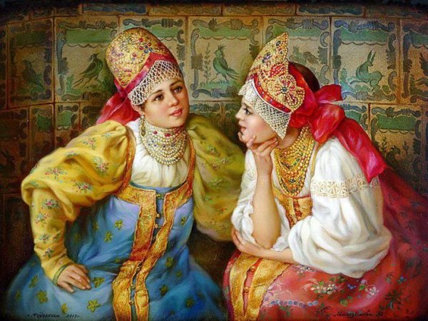 Федоскинская миниатюра Аленький цветочек