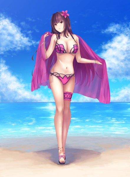 Scathach Fate в бикини