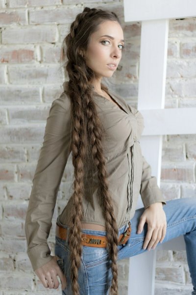 Елена Олешкевич very long hair
