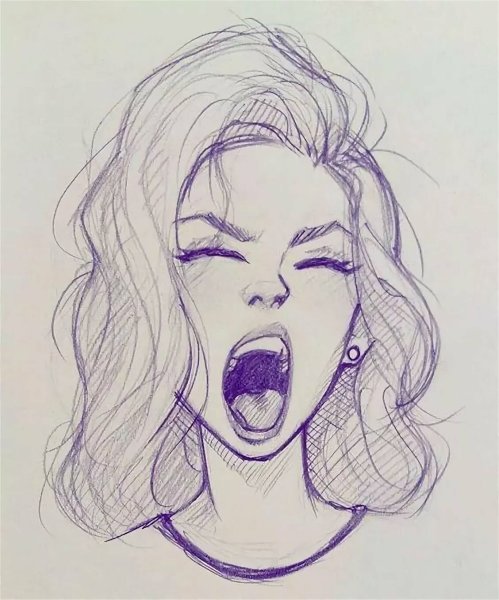 Девушка рисунок