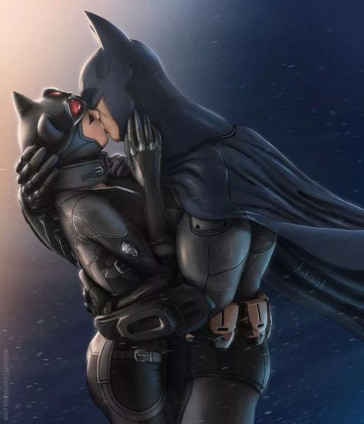 Batman и женщина кошка