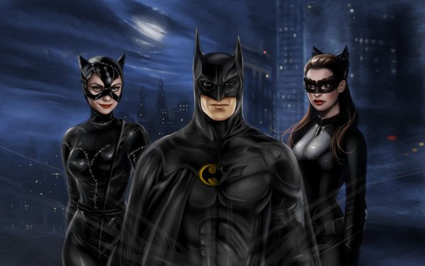 Batman и женщина кошка