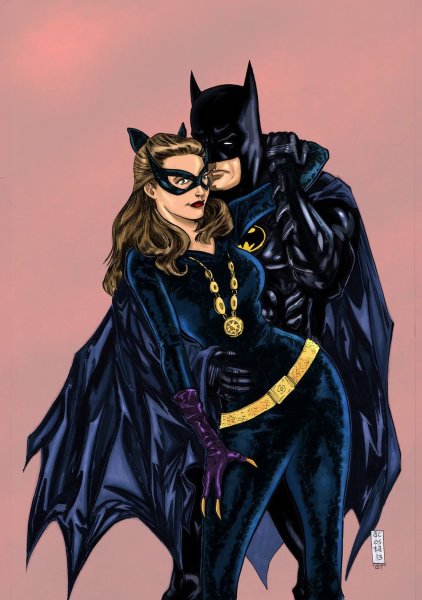 Batman и женщина кошка