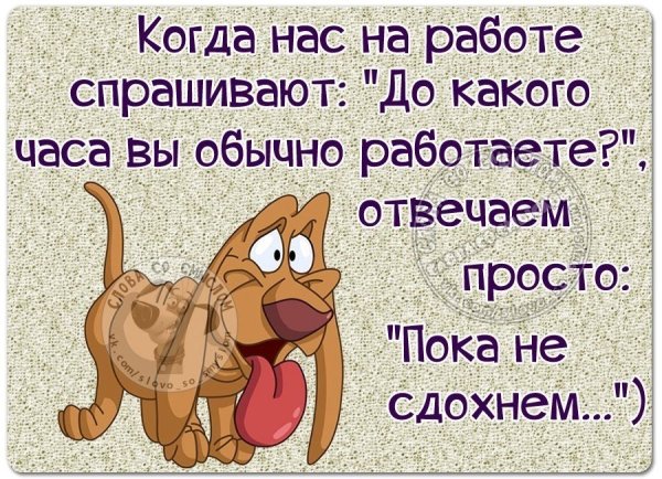 Статусы про работу прикольные