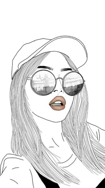 Девушка рисунок
