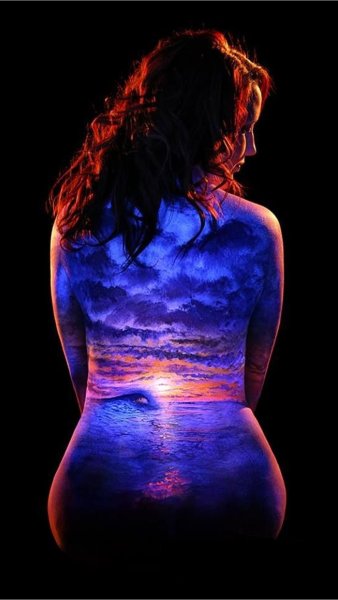 Боди-арт художника John Poppleton