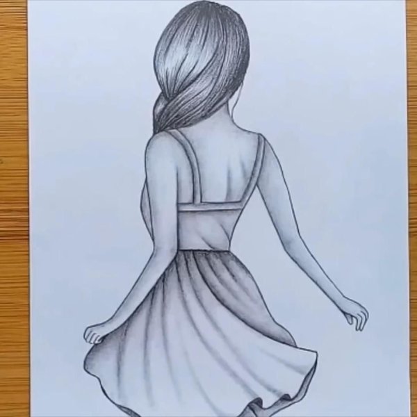 Рисунок девушки несложный