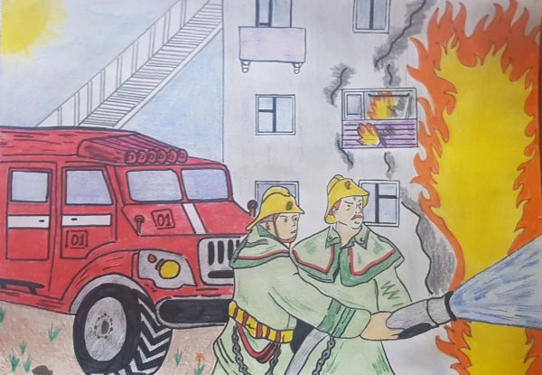 Рисунок пожарная безопасность