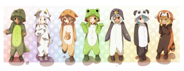 Аниме в костюмах животных