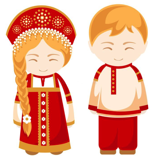 Девочка и мальчик в национальном костюме