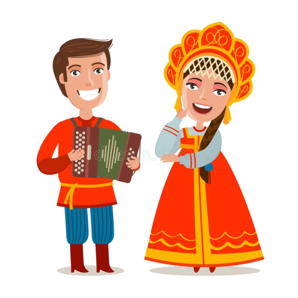 Люди в национальных костюмах вектор