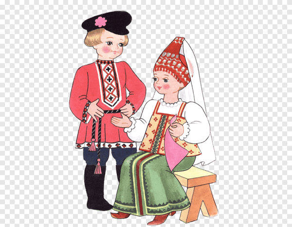 Русский народный костюм рисунок