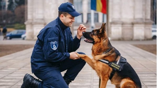 Милиционер с собакой