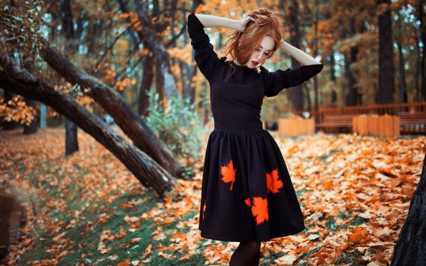 Фотосессия в листьях