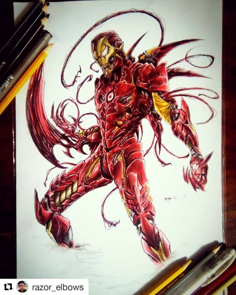 Железный человек симбиот Venom