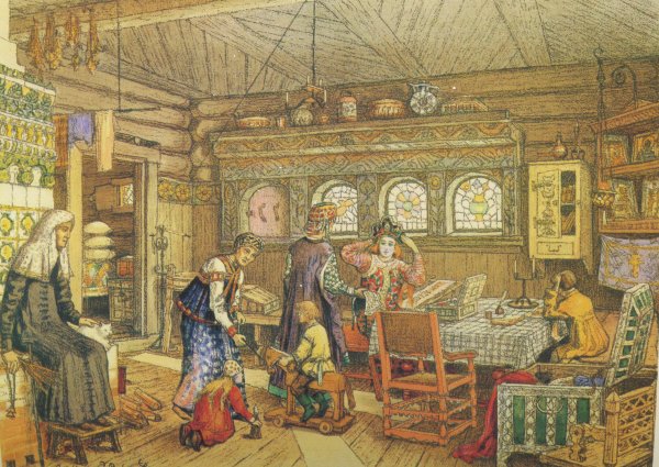 Васнецов Горница древнерусского дома