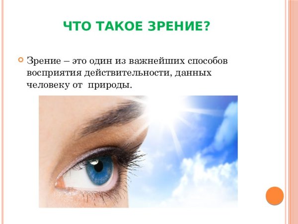 Проектная работа про зрение