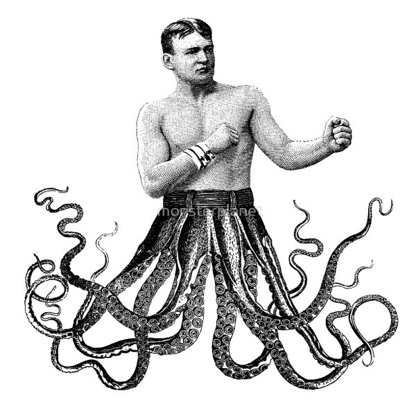 Человек с щупальцами осьминога