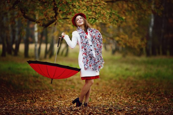 Фотосессия с зонтиком