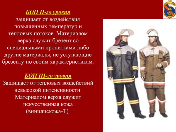 Боевая одежда пожарного боп 1 ТТХ