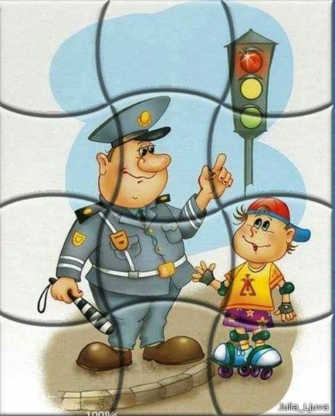 Пазл полицейский для детей