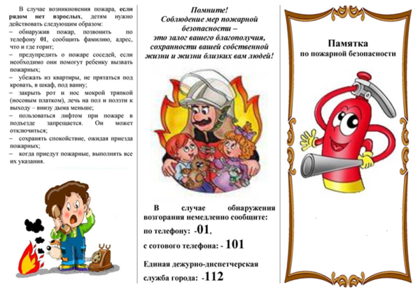 Бцлект о правилах пожарной безопасности