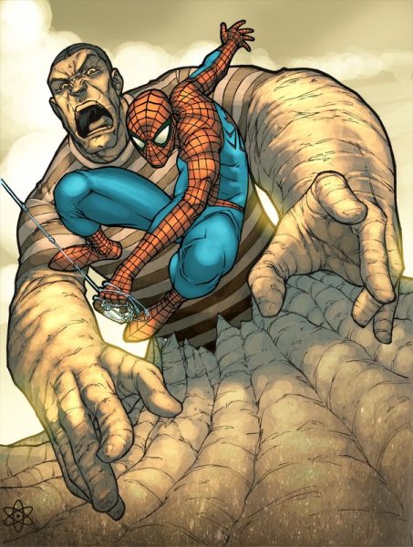 Spider man песочный человек