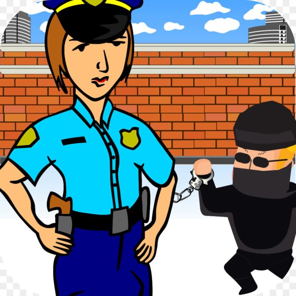 Сотрудник полиции мультяшный
