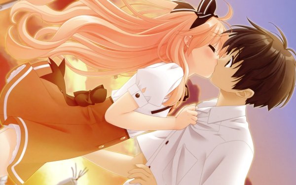 Flyable Heart аниме поцелуй