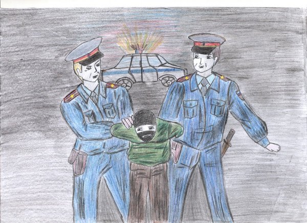 Полицейский рисунок