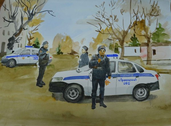 Полицейский рисунок
