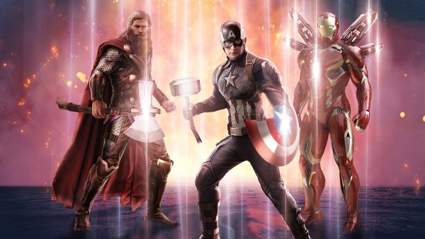 Thor Iron man Captain Endgame