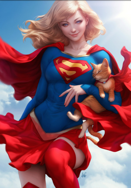 Супергёрл DC девушка