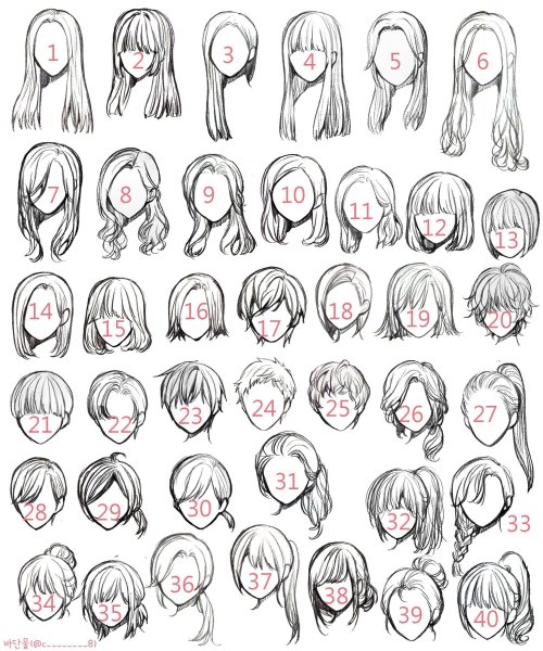 Картинки аниме волосы девушки (47 фото)