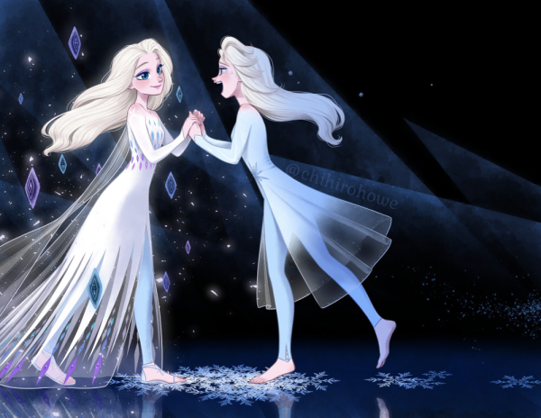 Frozen 2 Эльза в белом платье