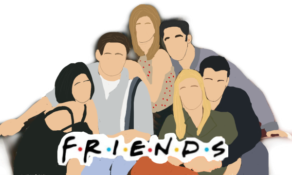 Друзья сериал на белом фоне