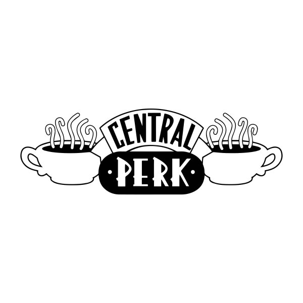 Central Perk Cafe друзья логотип