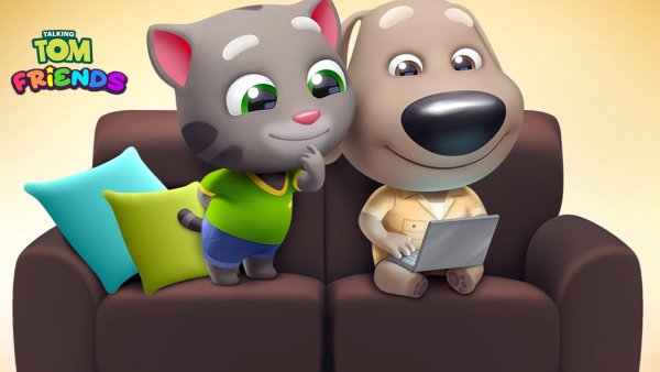 Игра talking Tom friends Джинджер