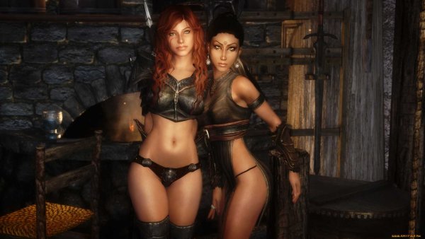 The Elder Scrolls v Skyrim девушки