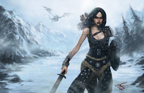 The Elder Scrolls девушка Норд