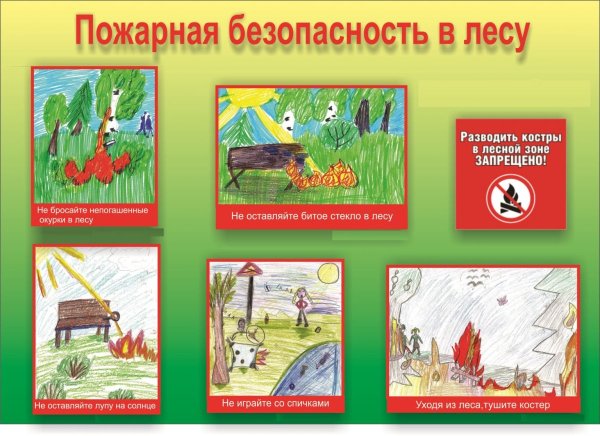 Правила пожарной безопасности на природе для детей