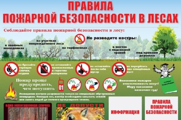 Соблюдайте правила в лесу