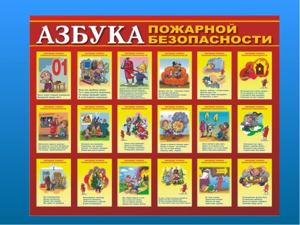 Азбука безопасности для детей дошкольного возраста пожар