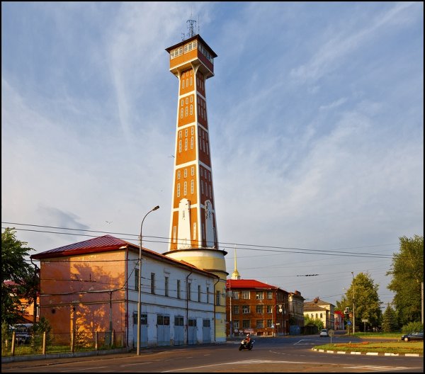 Город Рыбинск пожарная каланча фото
