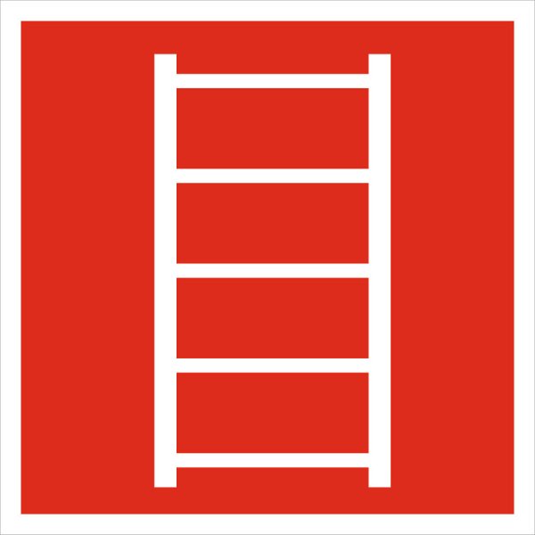 Знак пожарная лестница f03